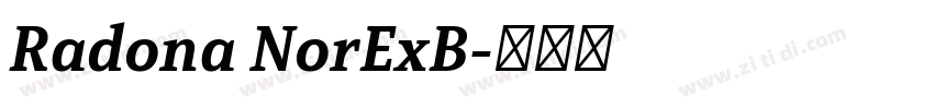 Radona NorExB字体转换